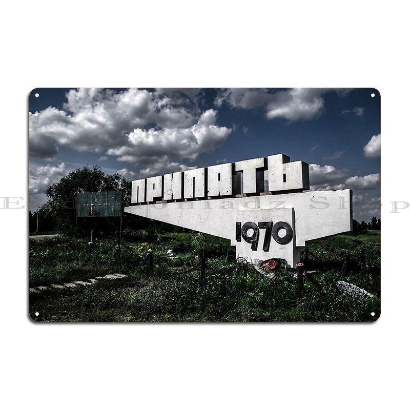 Pripyat Bawphotography Metal Plaque Poster Wall Cave Mural Customized Tin Sign Poster