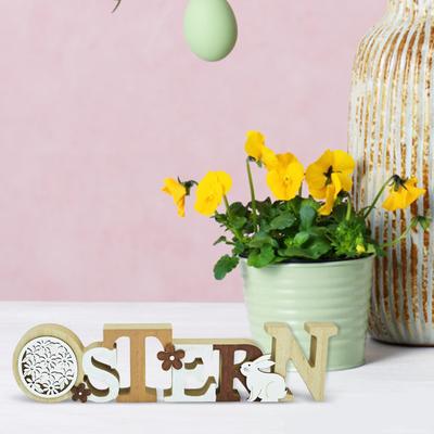 Ostern Englischer Buchstabe Holz Dekorative Desktop-Ornament