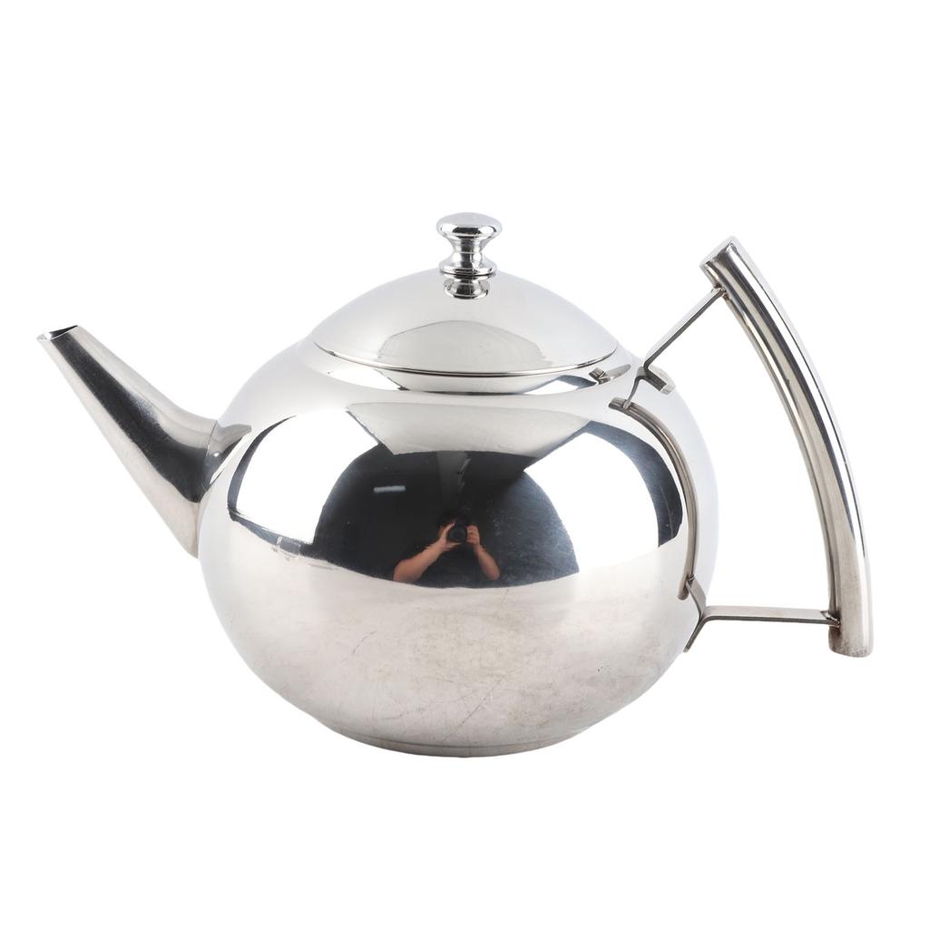 Stainless Steel Teapot Nontoxic Tea Pot Kettle with Filter for Brewing Loose Leaves and Tea Bags(1.5L )