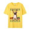 Boy Prevalent Europe Tops Shirts Cotton T Shirts Preppy Style Funny Pug Christmas Ugly Dog Xmas Tshirt Designer T Shirt Men