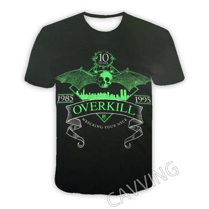 

Нові модні жіночі/чоловічі 3D-принт Overkill Band Повсякденні футболки Хіп-хоп Футболки Harajuku Styles Топи Одяг S
