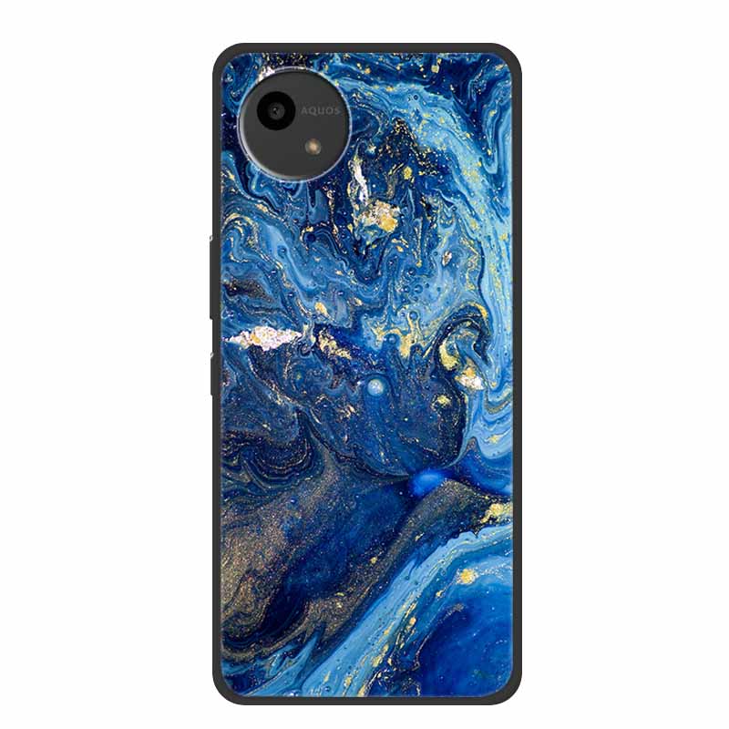 Case For SHARP AQUOS WISH4 Marble TPU Soft Silicone Back Cover SharpSmartphones SH-52E Phone Cases Protector Mica Painted Capa