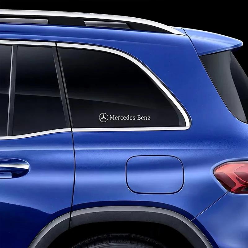 4/8Pcs For Mercedes Benz AMG GLC W205 W203 W204 W206 W220 W211 W201 3D Metal Car Interior Decoration Sticker Emblem Auto Styling