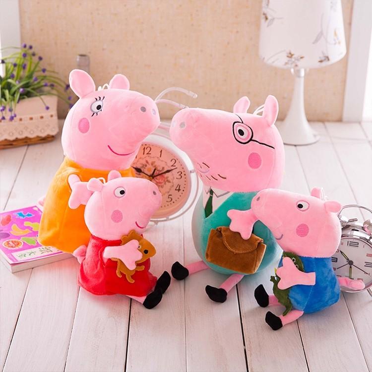Peppa Pig Plush Toy Family Set With Pp Cotton Fill For Kids Birthdays And Sleep Time