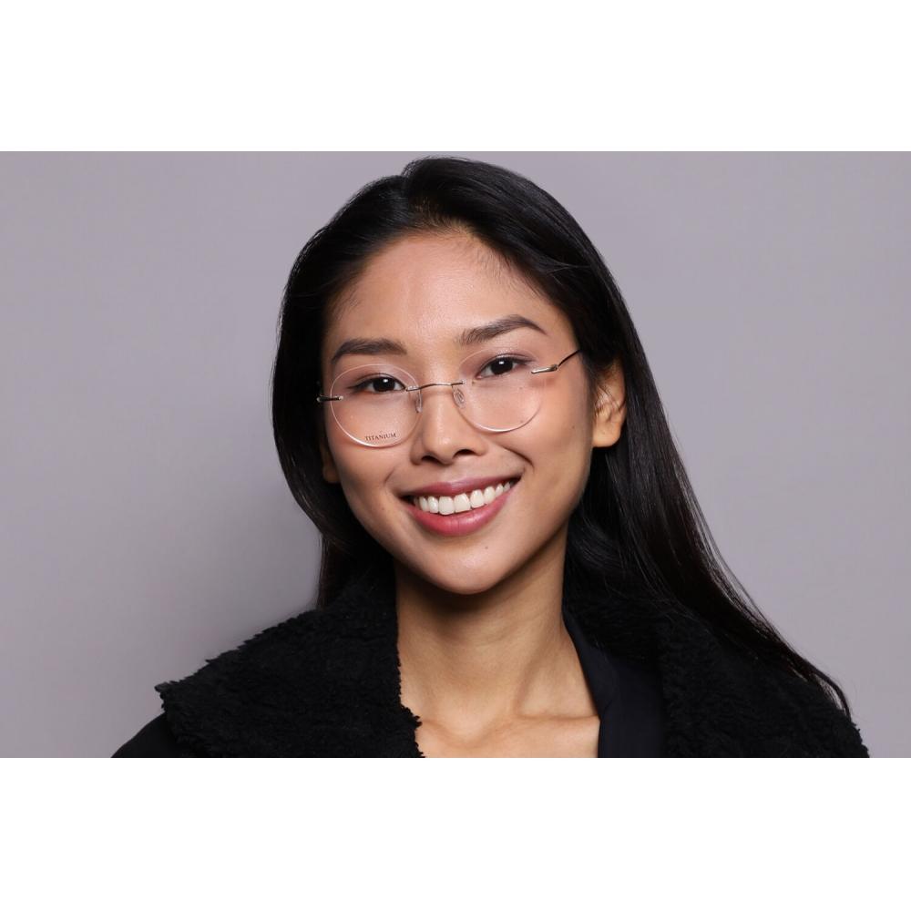 Rimless Round Gold SmaRtbuy Collection Maayan Rt 0021 C1 Fashion Unisex Eyeglasses