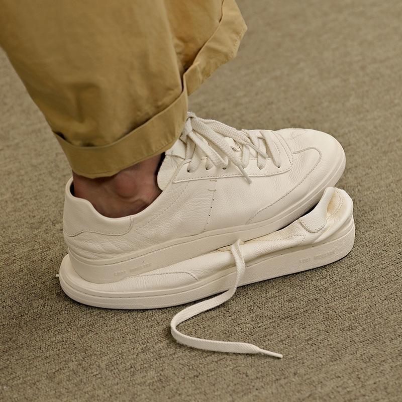 White casual shoes leather summer breathable new German training shoes trendy shoes board shoes