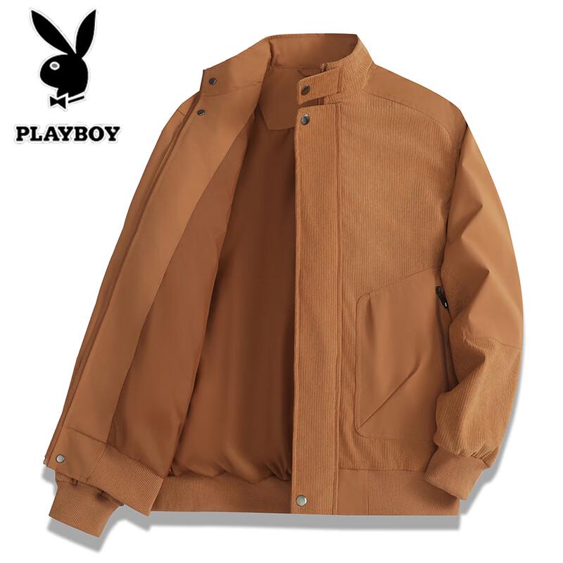 PLAYBOY Men's Spring Autumn American Style Windproof Casual Loose Jacket