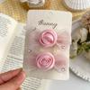 Spring New Style Mesh Bow Rose Hairpin Hairpin French High-end Girl Hairpin Wild Broken Hair Side Clip