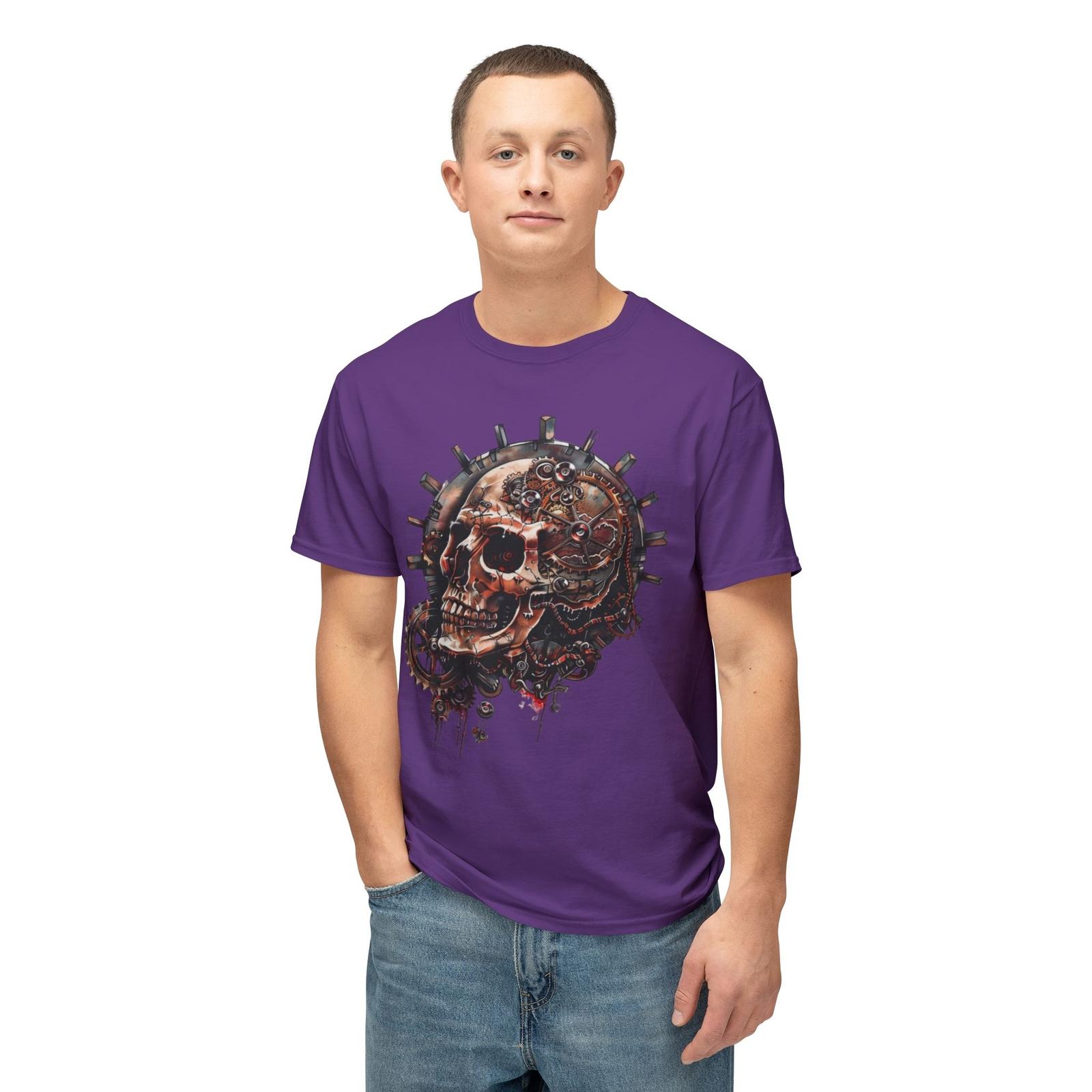 Steampunk skull high quality Unisex HD Cotton? T-shirt S