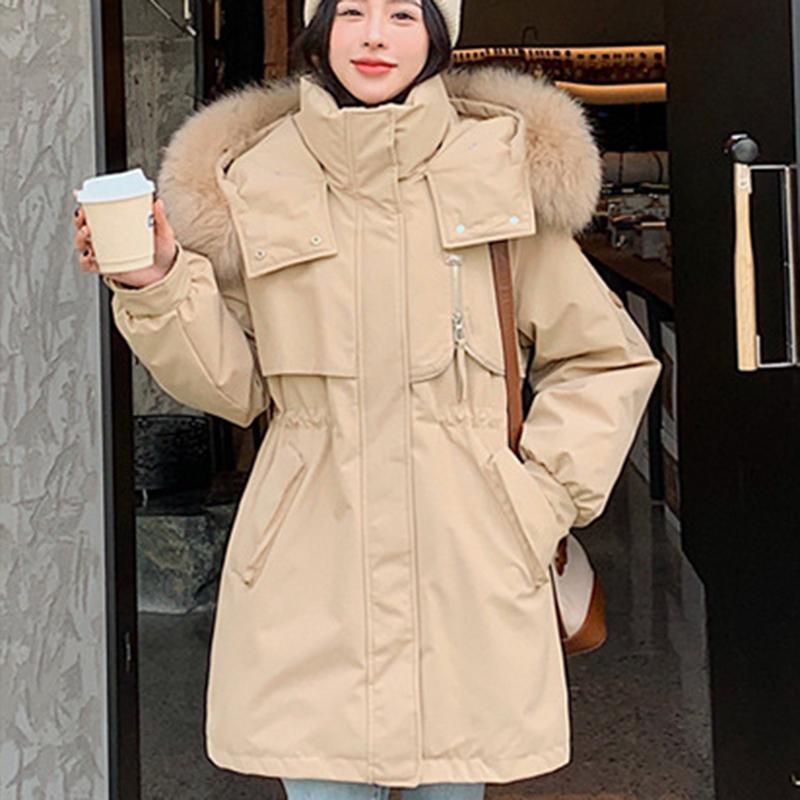 Autumn and Winter Plus Velvet Jacket Women's Loose Cotton Jacket Short Hooded Style Overcomes Casual Cotton Jacket