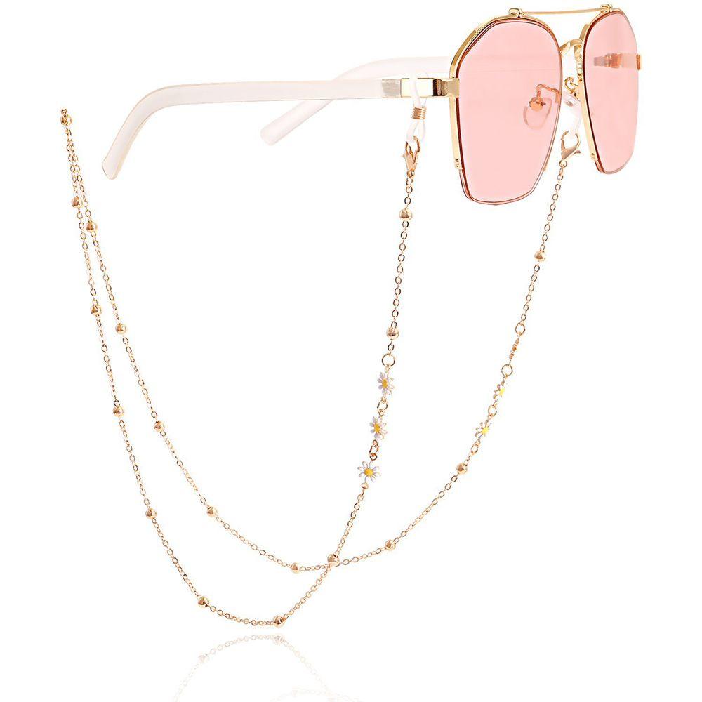 Vintage Fashion Colorful Flower Eyewear Accessories Sunglasses Chain Eyeglasses Lanyard Mask Chain