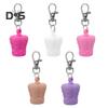 Lipstick Keychain Cap Silicone Crown Hat Lipstick Keyring Bags Backpacks Portable Versatile Accessory