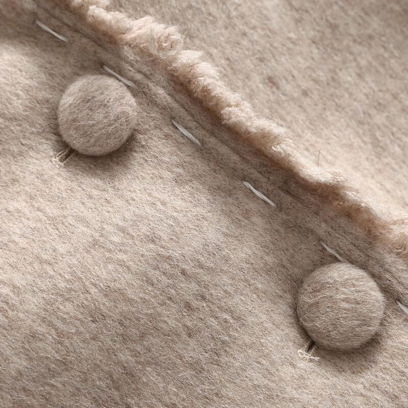 Shetu Fashion Short Double-Sided Wool Coat