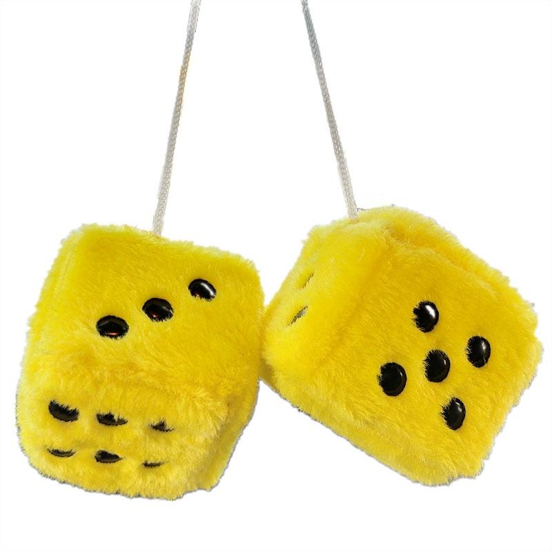 Soft Plush Dice Toy Hanging Decoration For Car Festive Ornament
