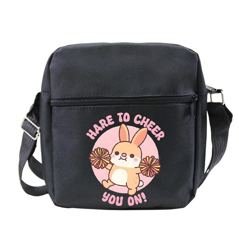 Cute printed shoulder bag casual multi-functional oblique span bag small bag student stationery bag