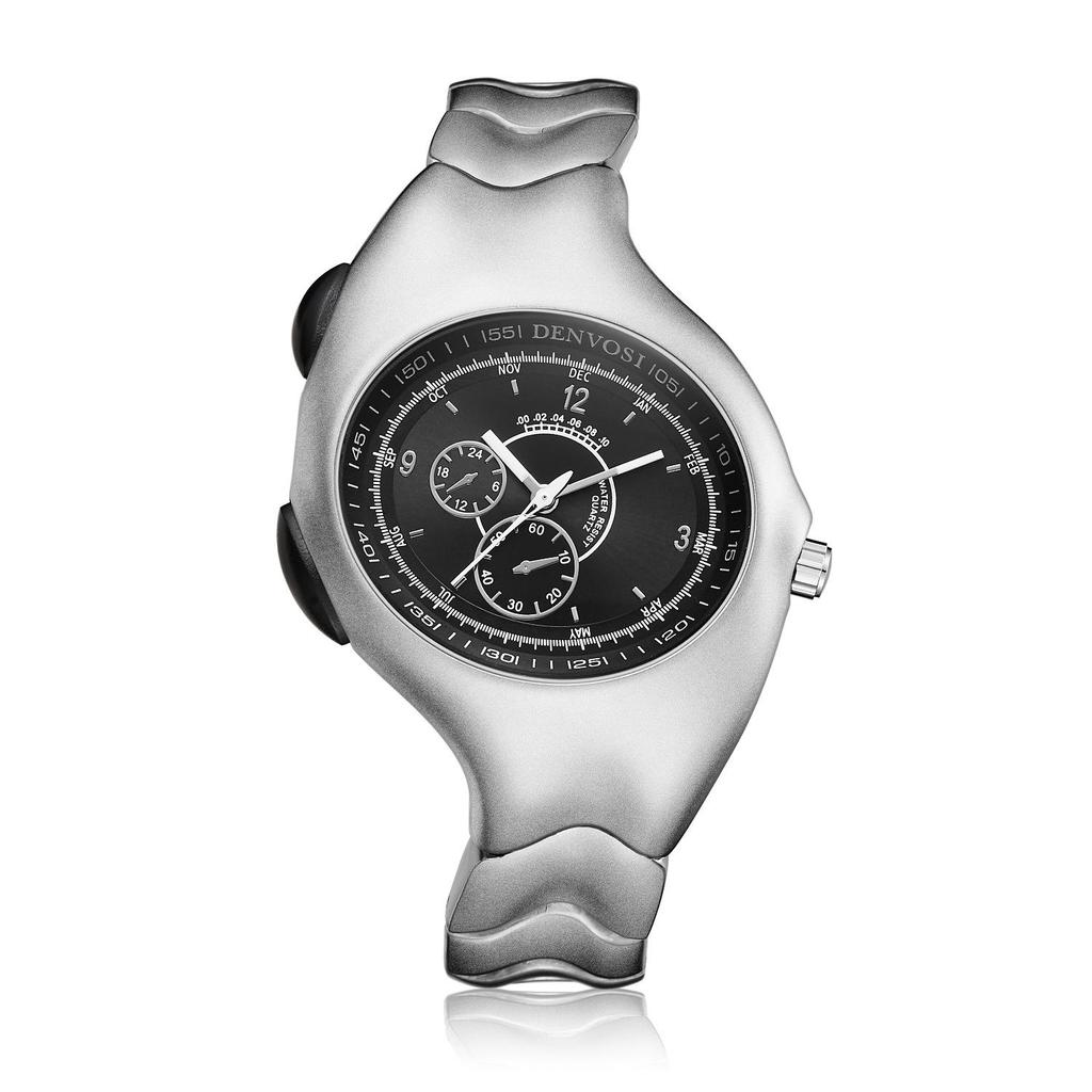 Orologio al quarzo in lega irregolare Y2K di seconda mano - Design retrò e alla moda intrecciato.
