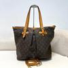 [Pre-Owned] Palermo Large Brown Coated Canvas Monogram Shoulder Bag - Very Good #1F4MXHH