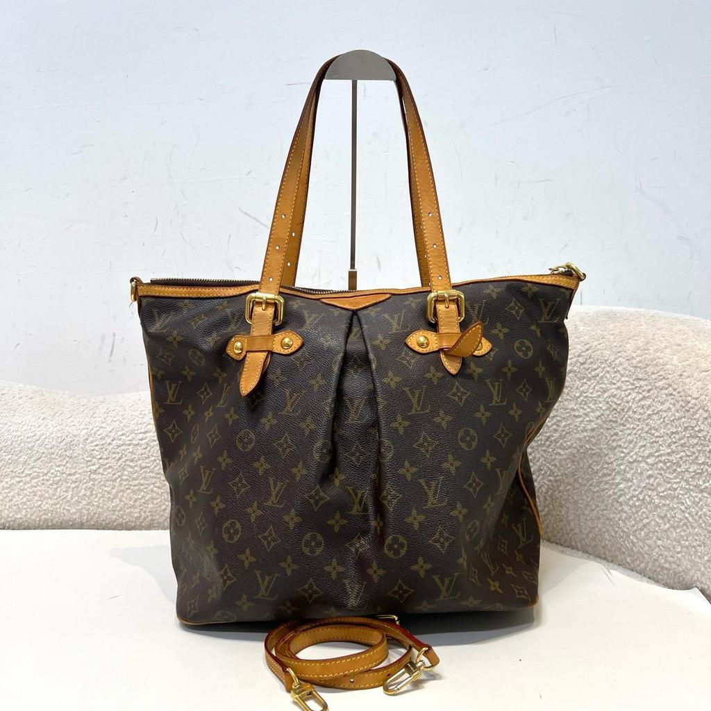 [Pre-Owned] Palermo Large Brown Coated Canvas Monogram Shoulder Bag - Very Good #1F4MXHH