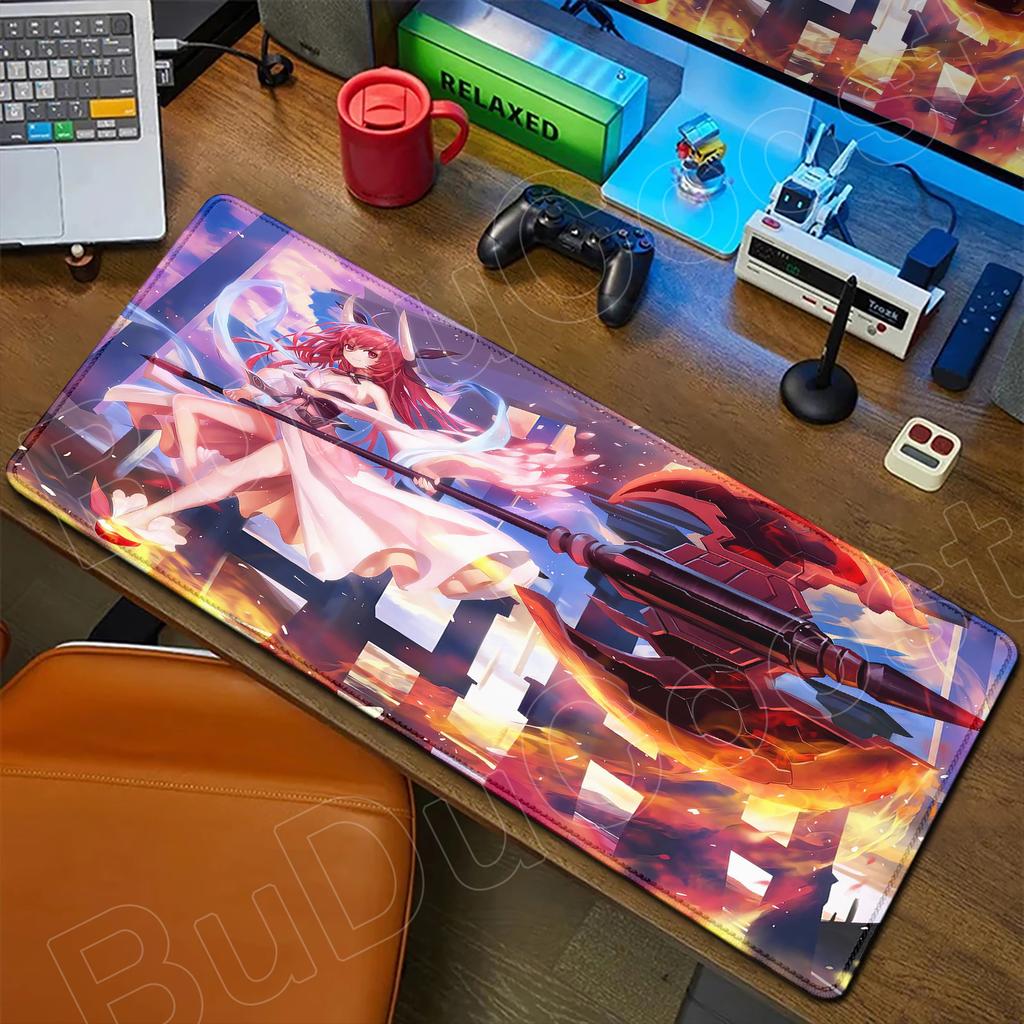 HD Cute Girl Large Mousepad Anime Date A Live Mouse Pad Laptop Gaming Accessories Keyboard Desktop Tokisaki Kurumi Toka Yatogami