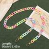 1PC Plastic Chain Female Mobile Phone Phone Case Acrylic Buckle Chain Macaron Color Lanyard Anti Loss And Anti Drop Multiple Sizes