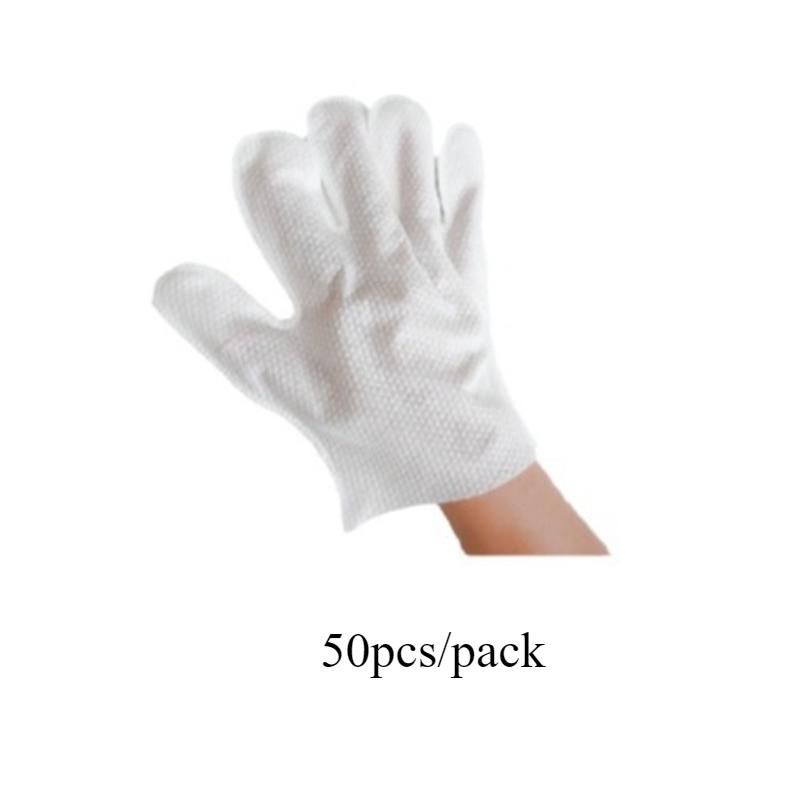 

50 шт./упак. перчатки для чистки, нетканая салфетка для чистки клавиатуры, антистатические одноразовые перчатки для удаления пыли в домашних условиях 50pcs/pack