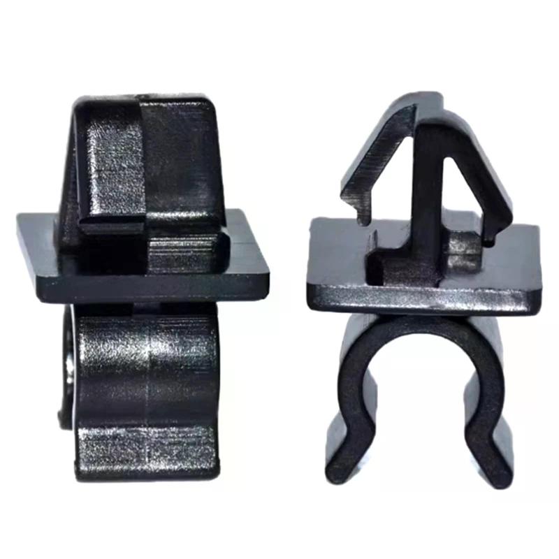 10Pcs Black Car Hood Prop Rod Clip Auto Fastener Hood Bonnet Prop Rod External Testing For Hood Vehicle Car Accessories