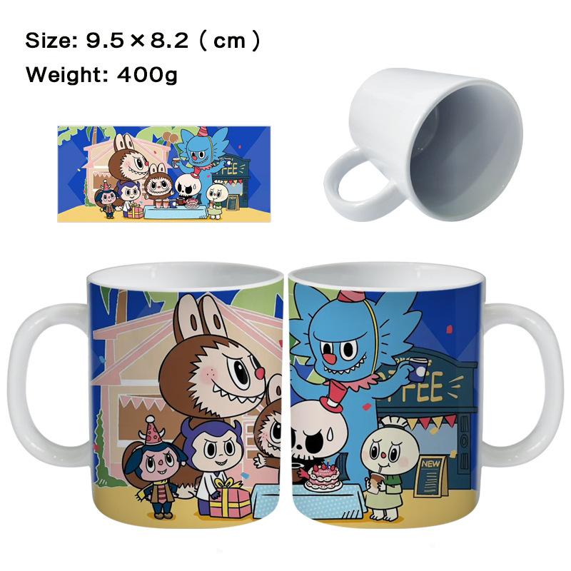 Peripheral Ceramic Mug Porcelain Cup Two-dimensional Cartoon Animation Teacup Coffee Cup Drink 1PC