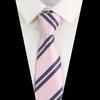 Men's Fashion Tie 7.5cm Tie Sage Green Orange Stripes Ties Business Meeting Suit Wedding Party Office Tie Men's Gift  Accessorie