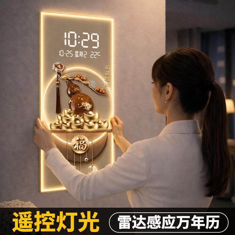 Luxury Led Wall Clocks Digital Living Room Interior Modern Silent Clock Wall Design Creative Orologio Da Parete Home Decoration
