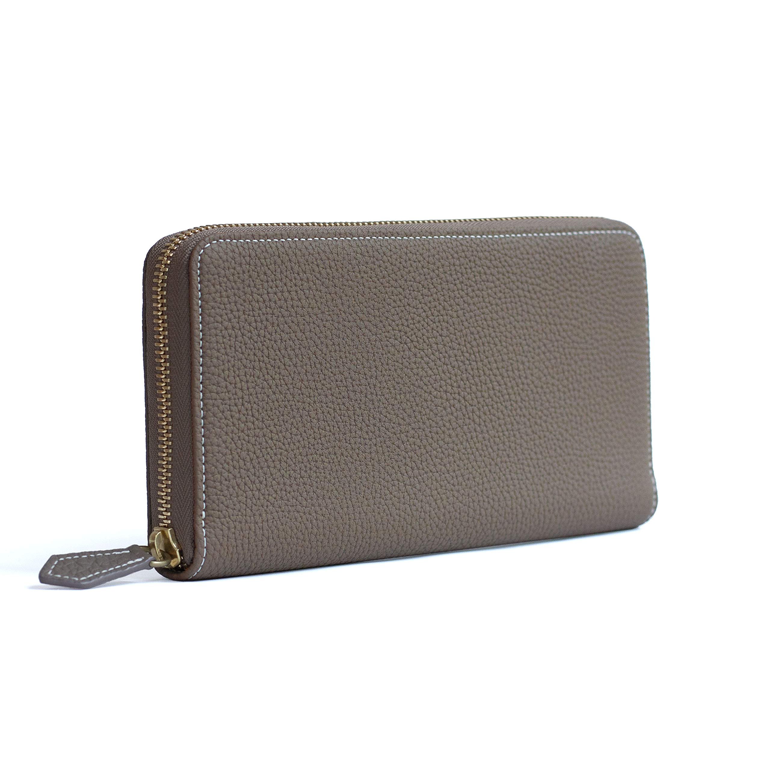 

Bonaventura Long Zip Wallet x Wallet Finest Leather Minimalist Thin Genuine Leather Present Valentine [BONAVENTURA] [Etaupe Yellow] Європа
