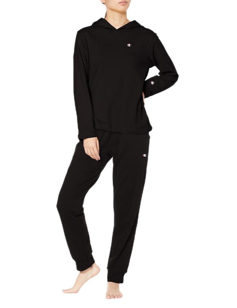 Room Long Hooded Stretch Mini M [Champion] Wear, Sleeve, Pants, Fleece, Women's, Black,