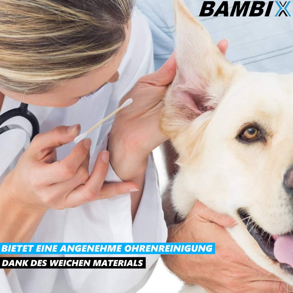 BAMBIX Bamboo Cotton Swabs Ear Cleaner Cotton Ear Sticks [400 Pieces]