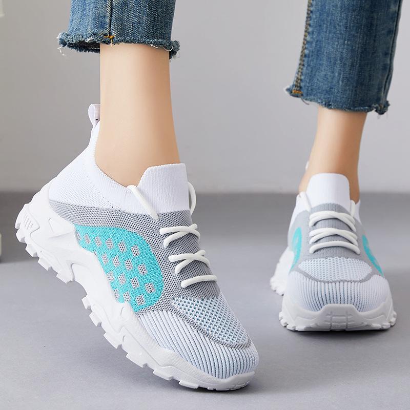 Schuhe Damen vielseitig Sommer neu lässig einzelne Schuhe 2025 Mesh atmungsaktiv Sport Plateau Dad Schuhe