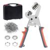 Grommet Tool Kit, WOZOBUY 1/4 Inch Eyelet Kit Press Pliers (6mm) Punch Hole Maker Manual Handheld Machine