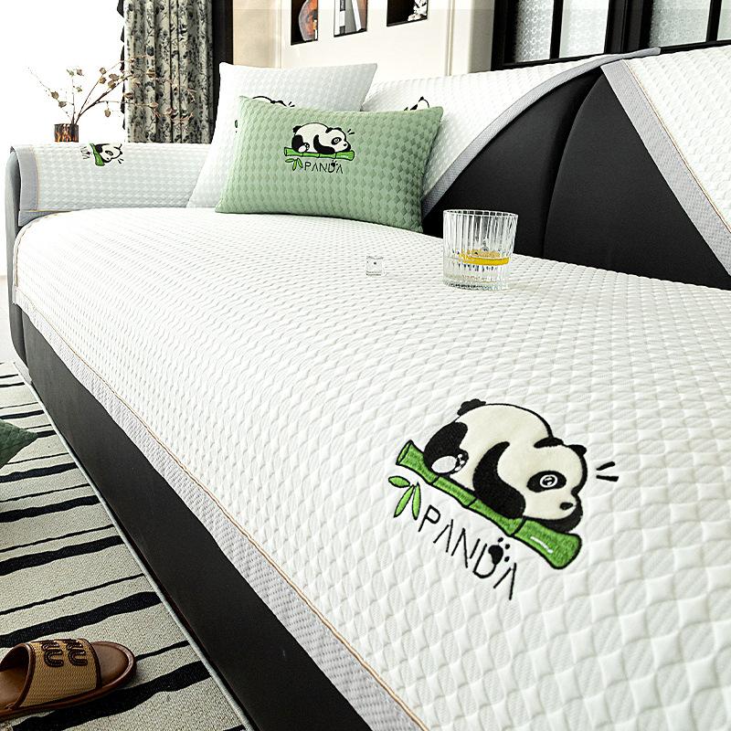 Summer Ice Bean Sofa Cushion New Refreshing Mat Cushion Advanced Cool Bean Leather Sofa Cover Cool Cushion