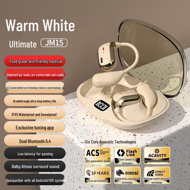 

Newmine JM15 Bluetooth Bone Conduction Clip-On Earbuds