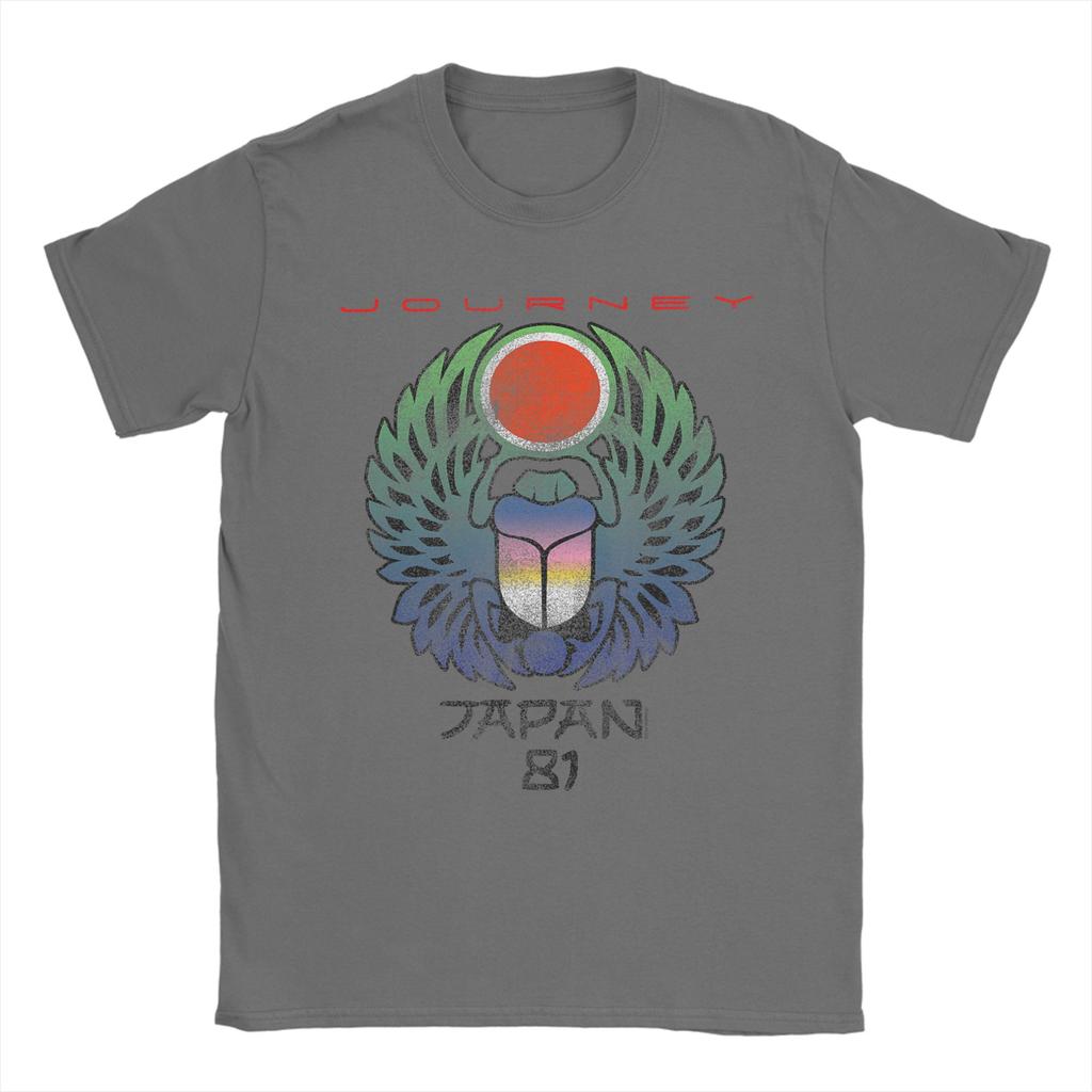 Journey Japan 1981 Scarab Beetle Music TShirts Unisex Funny 100 Cotton Tee Shirt O Neck Short Sleeve T Shirt Clothing