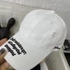 Retro Letter Embroidery Ripped Student Baseball Cap Men's Soft Top Baseball Cap Women's New Big Head Circumference Color
