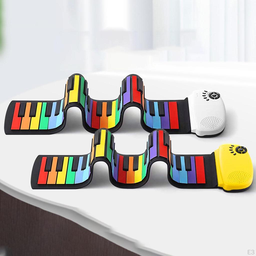 49 Keys Compact Folding Piano, Portable Electronic Keyboard