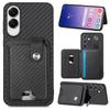 For Samsung Galaxy S25 Edge Case Card Slots Kickstand Phone Back Cover with Card Tool