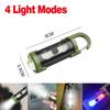 Mini Newest COB Ultra Bright Flashlight Rechargeable LED Keychain Hanging Portable Light Waterproof Keyring Camping Pocket Lamp