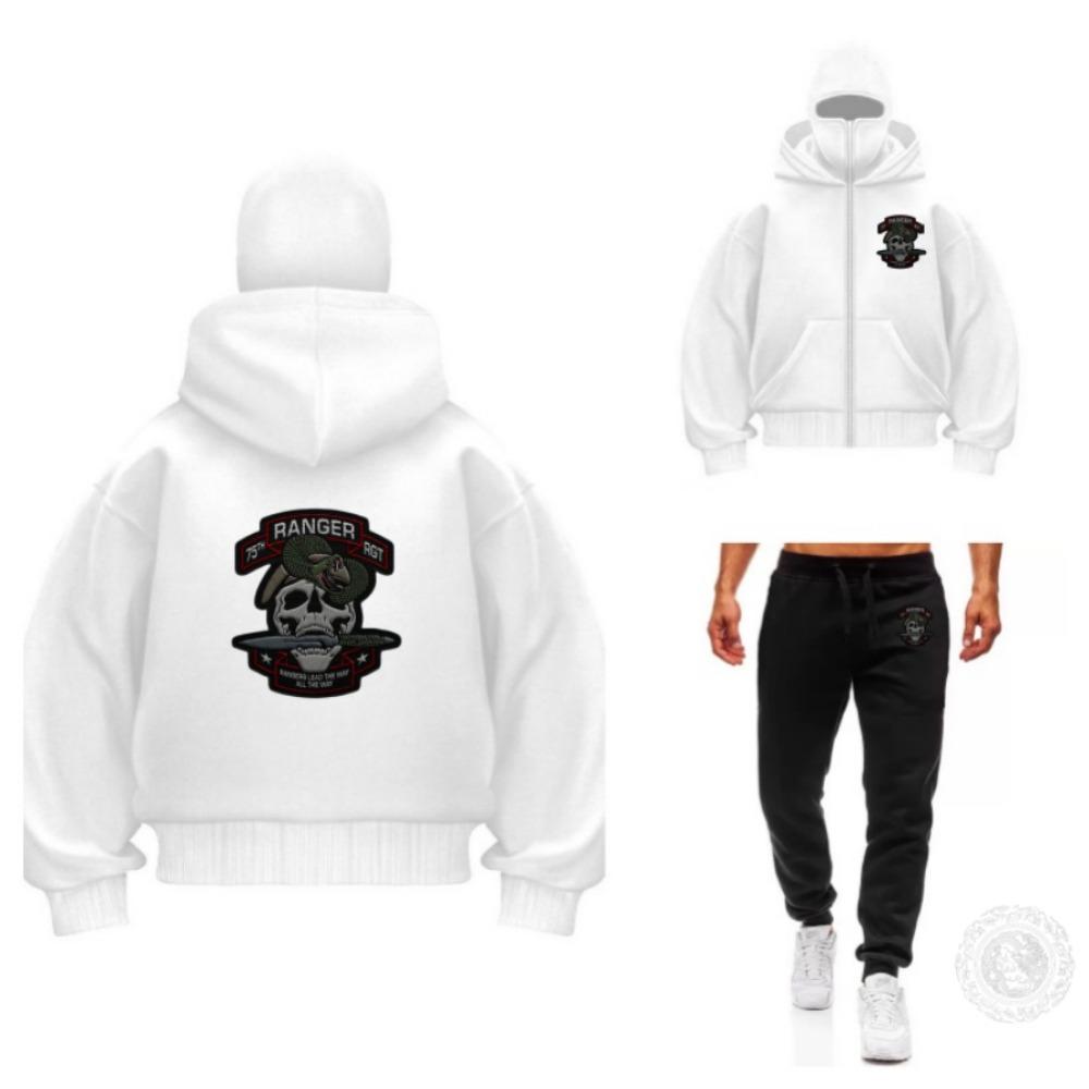 

Толстовка с капюшоном с принтом двойных букв в стиле Y2K на молнии, теплая флисовая, унисекс, осенне-зимняя, повседневная, удобная, куртка для мужчин и женщин XXL белый