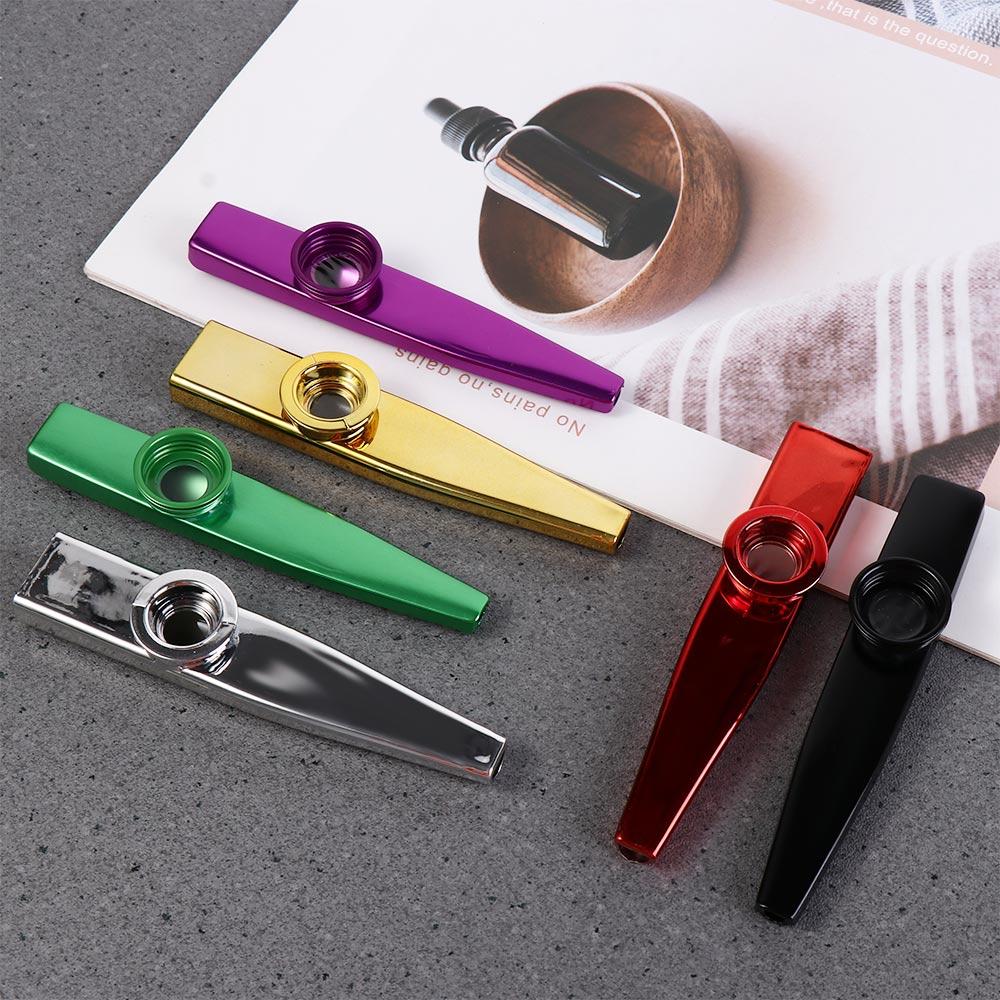 Instruments Diaphragm Mouth Kazoos Aluminium Zinc Zinc Alloy Musical Instruments Flutes  Kids Party Gift