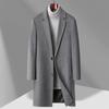 Men's Wool Coat Winter Medium and Long Cotton Thickened Suit Collar Fashion Woolen Jacket Men's Korean Version Trend