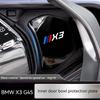 BBKG7 4Pcs Car Inner Door Bowl Stainless Steel Protection Cover Stickers For BMW X3 G45 G48 2024-2025 Sticker Styling Accessories