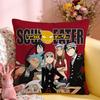 Cushion Cover Short Plush Throw Pillow Soft Washable Sofa Bed Office Cushion Hot Anime S-Soul Eaters