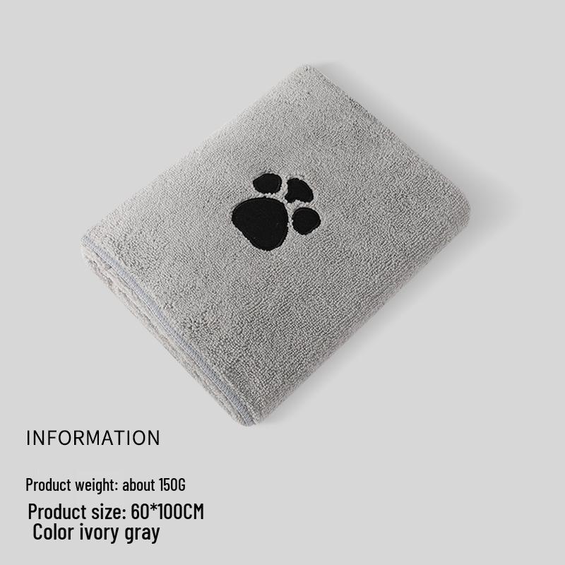 Super Absorbent Quick-Drying Microfiber Pet Bath Towel for Dogs and Cats