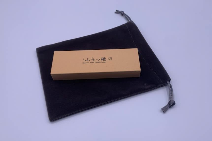 Reed Adjustment for Clarinet and Saxophone: Cherry Reed Conditioner, Flat Sharpener, Brillante, 115 x 38 x 16 mm (Gray)