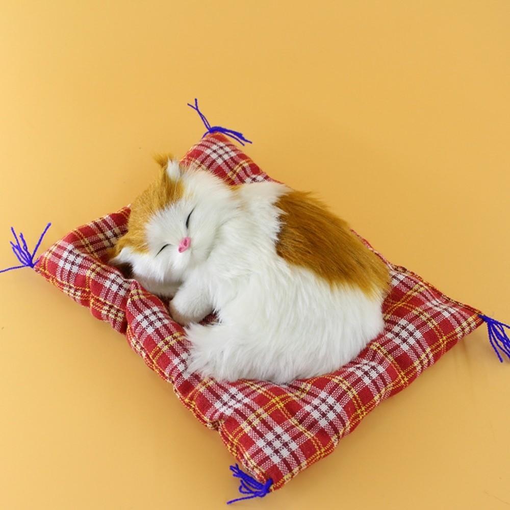 Sleeping Kittens Kitten Sounding Toy Simulation Sounding Sleeping Cats Cute Kitten Plush Toy  Home