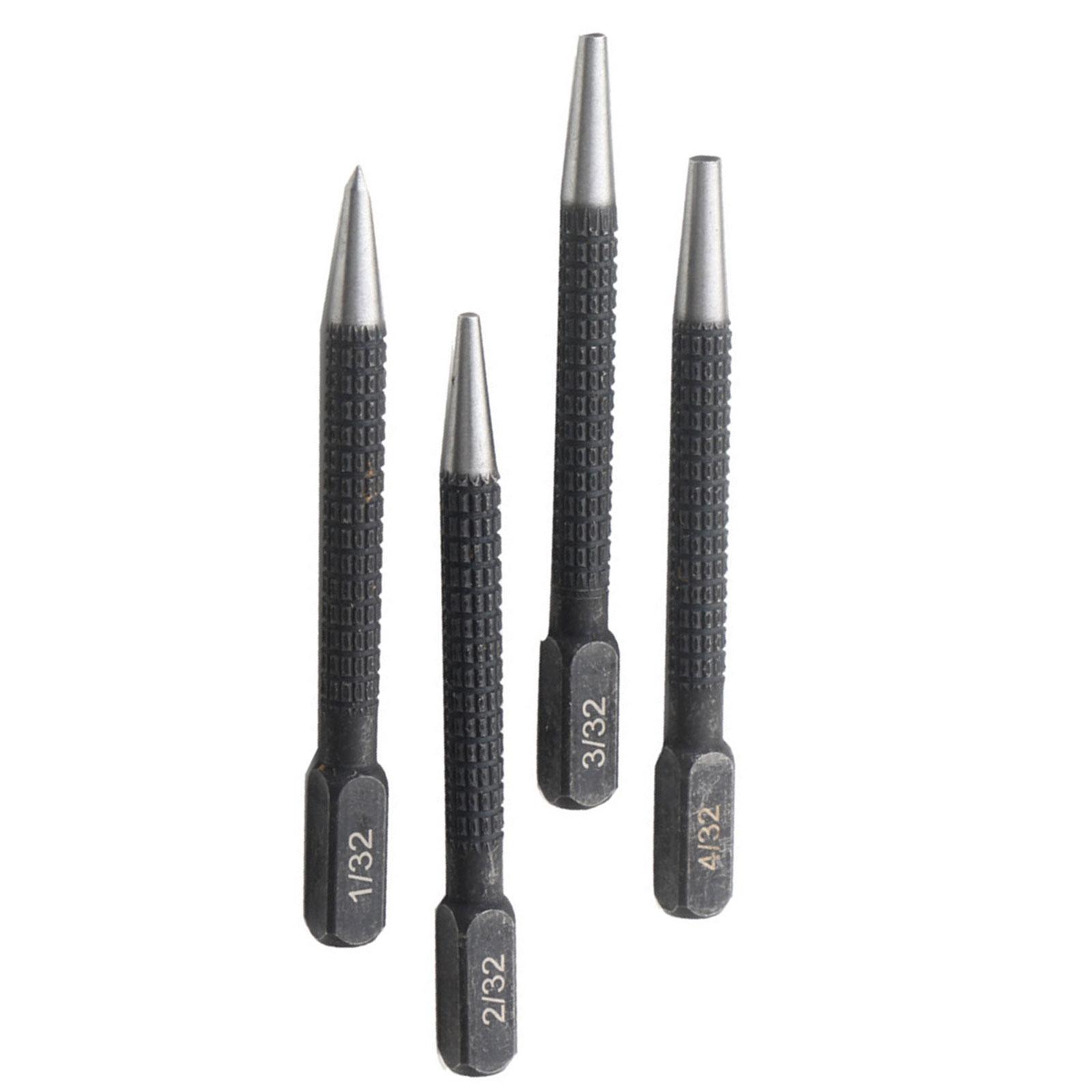 

4 шт., высокоскоростной стальной ручной дырокол, прочный и долговечный дырокол, локатор отверстий для точного позиционирования